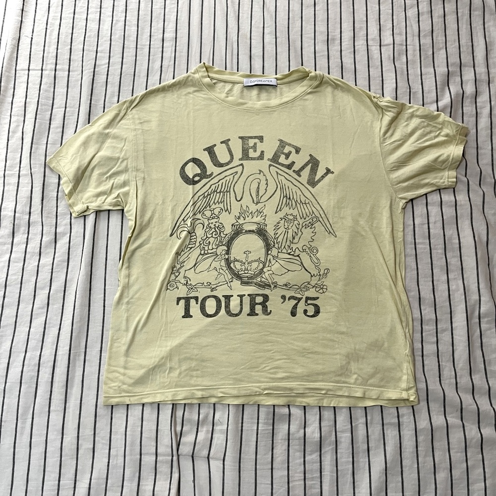 Light Yellow Queen Graphic Tee
